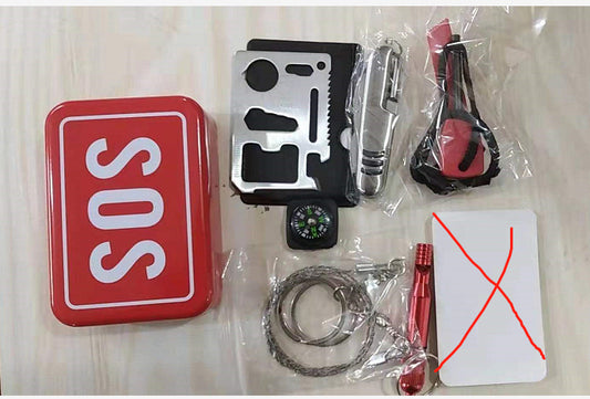 Camping Multi-Function Tool & First Aid Emergency Kit