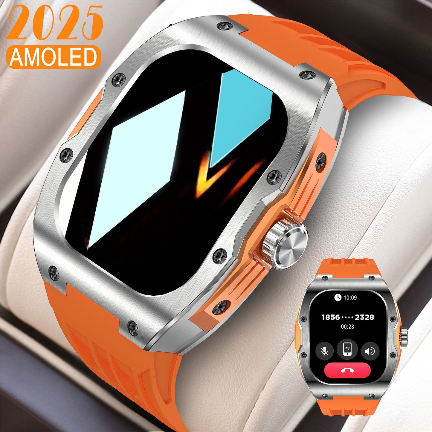 Men’s AMOLED Smart Watch – Bluetooth Calling, Fitness & Sleep Tracker