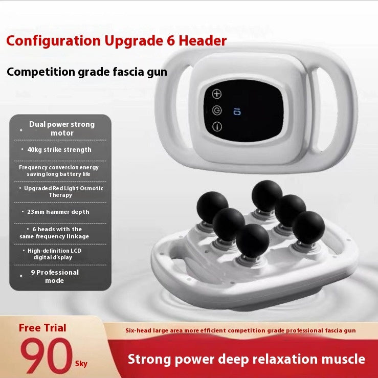 6-Head Massage Gun – Deep Muscle Relaxation & Recovery