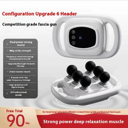 6-Head Massage Gun – Deep Muscle Relaxation & Recovery