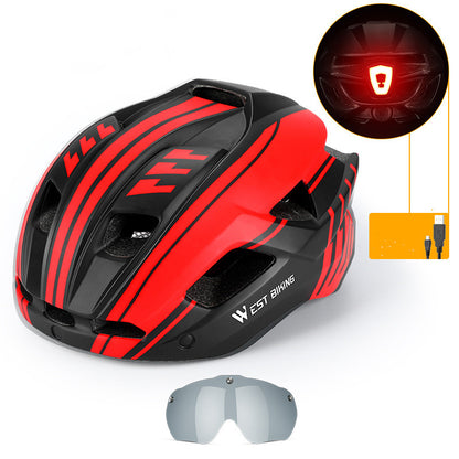 Mountain Bike Helmet with Integrated Goggles – Road & MTB Safety Gear
