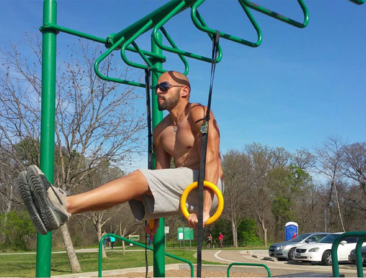 Gymnastics Rings Set – Indoor Pull-Up & Spine Traction Fitness Equipment