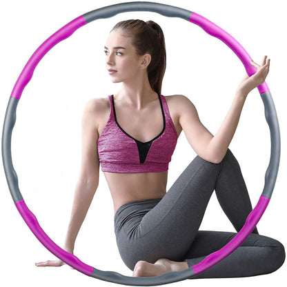 Detachable Smart Hula Hoop – Weighted Fitness Ring for Waist Training