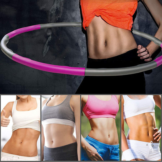Detachable Smart Hula Hoop – Weighted Fitness Ring for Waist Training