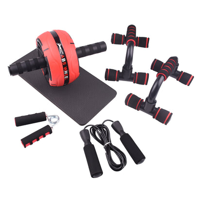 Push-Up Bar & Resistance Band Ab Workout Set – 6 or 7 Piece Home Gym Kit