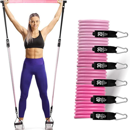 180 lbs Resistance Band Pull Rope Set – TPE Yoga & Fitness Strap