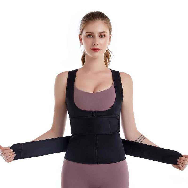 Women’s Waist Trainer & Shaping Vest – Neoprene Sweat Corset Cincher