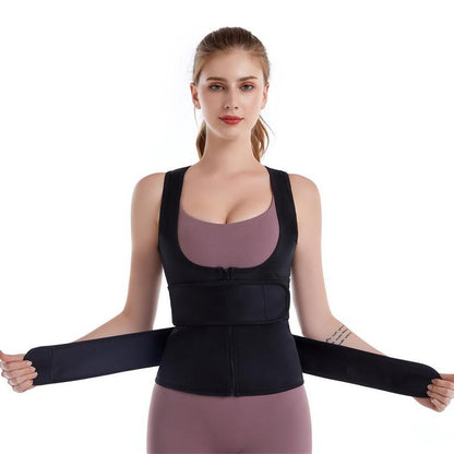 Women’s Waist Trainer & Shaping Vest – Neoprene Sweat Corset Cincher
