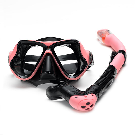 Adult Diving Mask & Snorkel Set – Anti-Fog 180° Wide View