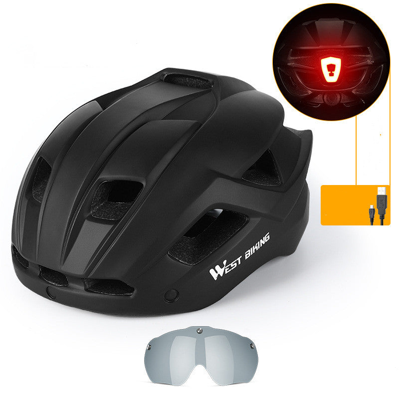 Mountain Bike Helmet with Integrated Goggles – Road & MTB Safety Gear