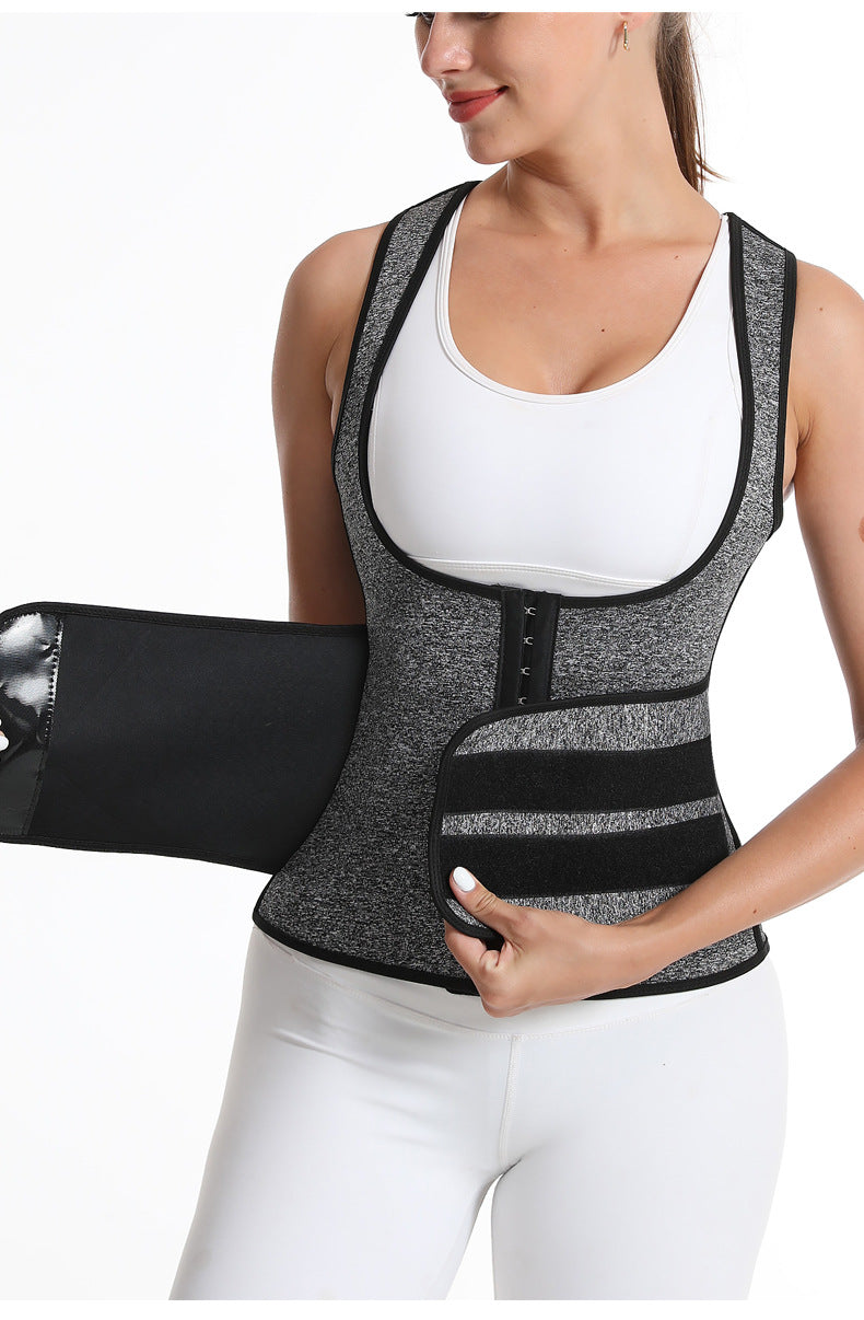 Women’s Waist Trainer & Shaping Vest – Neoprene Sweat Corset Cincher