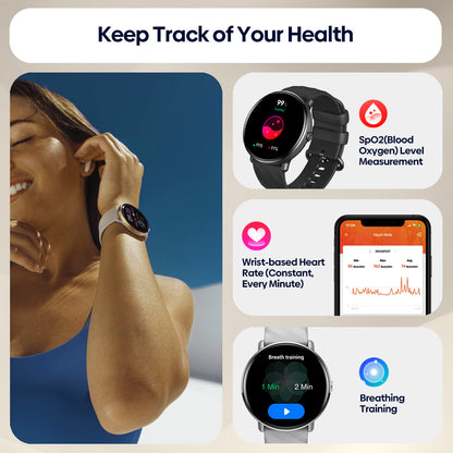 GTR 3 Pro Women’s Smart Watch – 316L Stainless Steel Fitness Tracker
