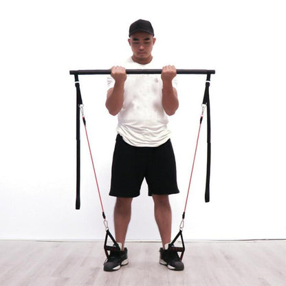 Pilates Bar Kit with Resistance Bands – Portable Home Gym Workout Set