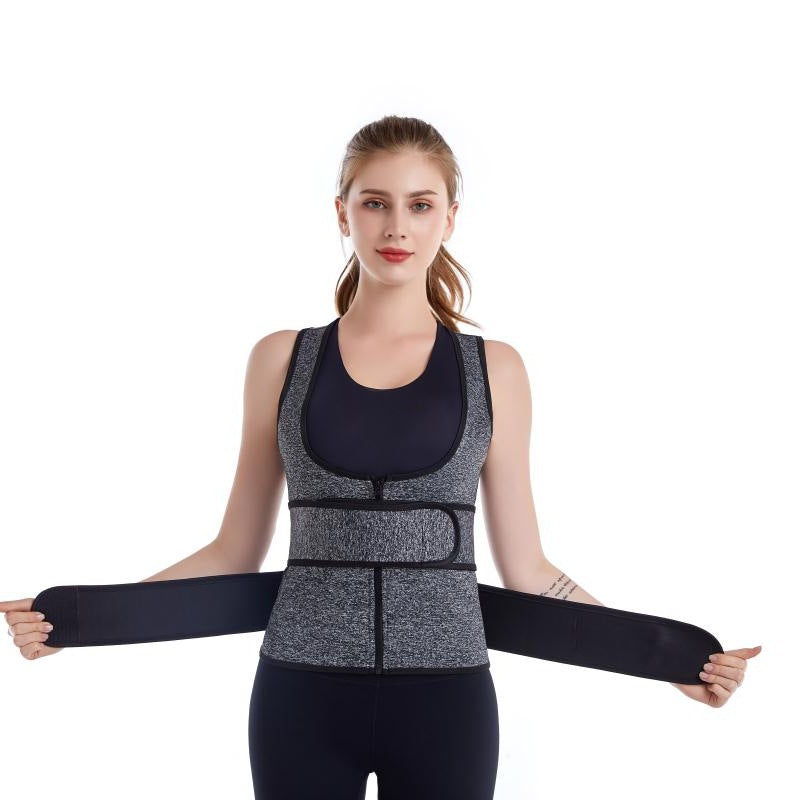 Women’s Waist Trainer & Shaping Vest – Neoprene Sweat Corset Cincher