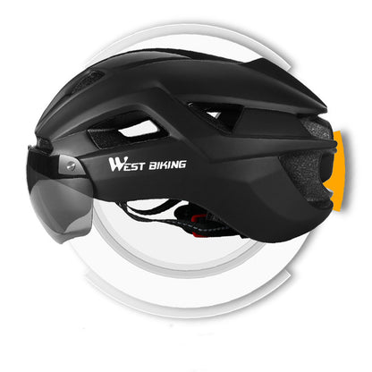 Mountain Bike Helmet with Integrated Goggles – Road & MTB Safety Gear