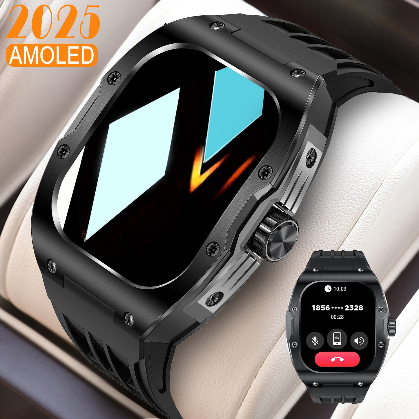 Men’s AMOLED Smart Watch – Bluetooth Calling, Fitness & Sleep Tracker