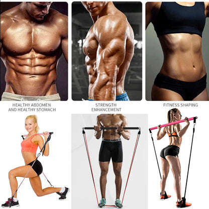180 lbs Resistance Band Pull Rope Set – TPE Yoga & Fitness Strap