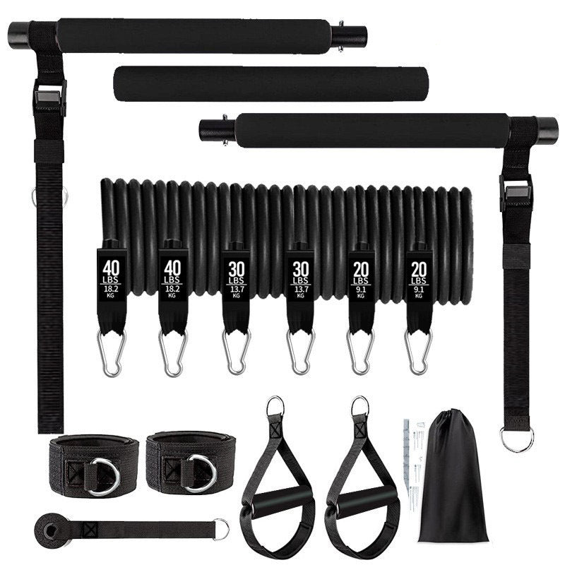 180 lbs Resistance Band Pull Rope Set – TPE Yoga & Fitness Strap