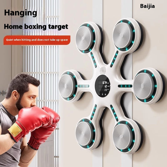 Smart Music Boxing Wall Target – Height Adjustable Home Fitness
