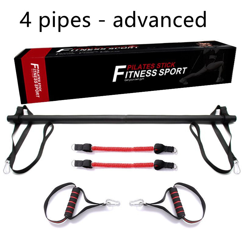 Pilates Bar Kit with Resistance Bands – Portable Home Gym Workout Set