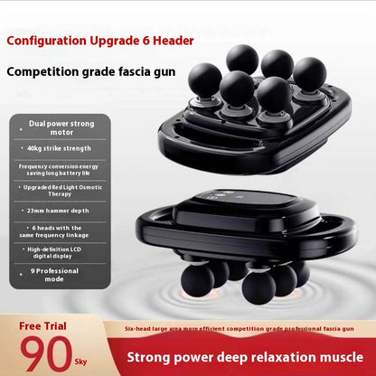 6-Head Massage Gun – Deep Muscle Relaxation & Recovery