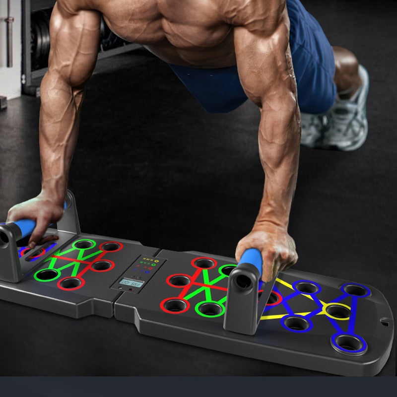 26-Mode Push-Up Board Training Set – I-Shape Fitness Bracket with Counter