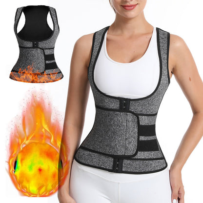 Women’s Waist Trainer & Shaping Vest – Neoprene Sweat Corset Cincher