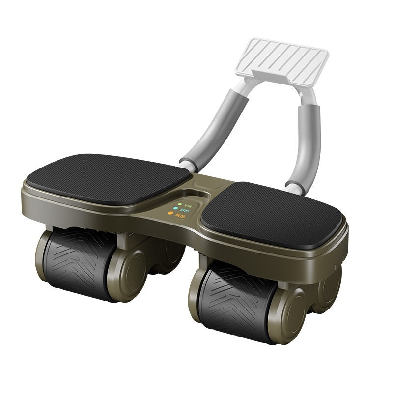 4-Wheel Ab Roller – Auto-Rebound Core & Abdominal Fitness Wheel