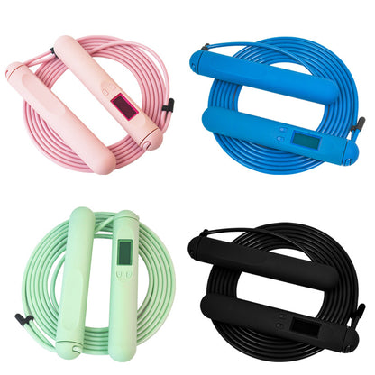 Smart Jump Rope with Electronic Counter – Steel Wire Speed Rope