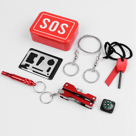 Camping Multi-Function Tool & First Aid Emergency Kit