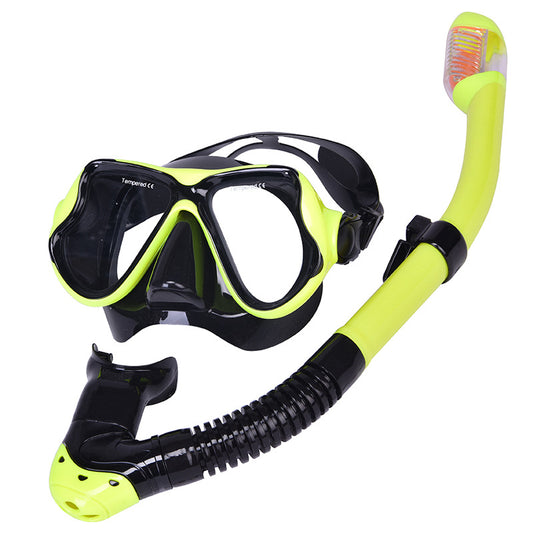 Adult Diving Mask & Snorkel Set – Anti-Fog 180° Wide View
