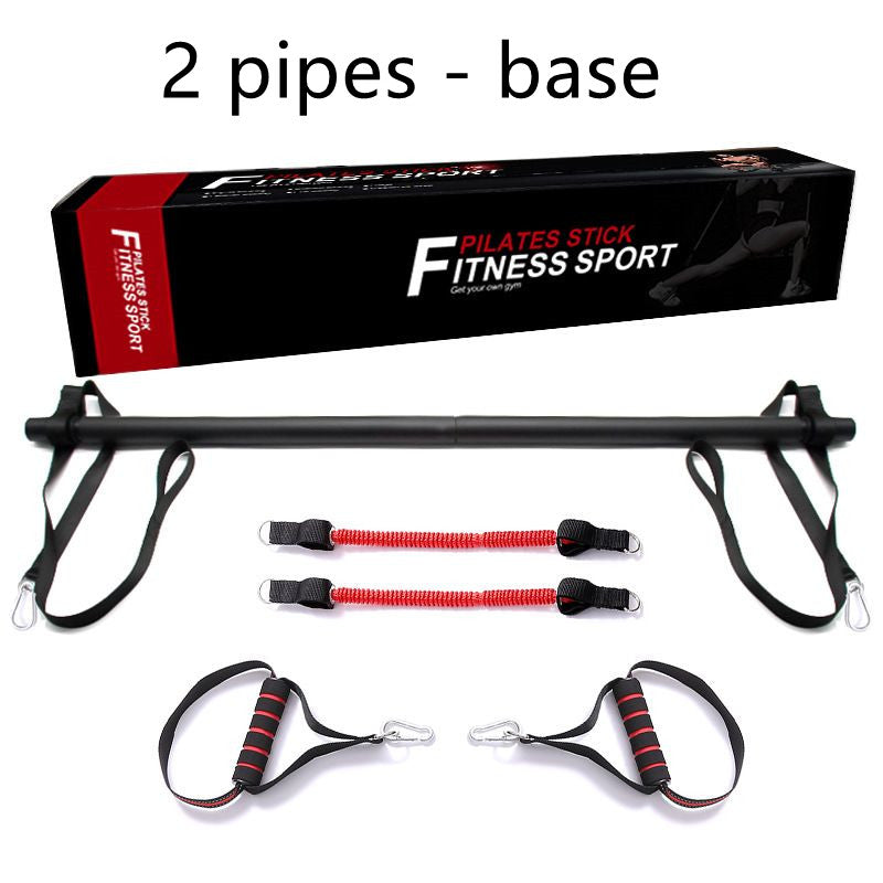 Pilates Bar Kit with Resistance Bands – Portable Home Gym Workout Set