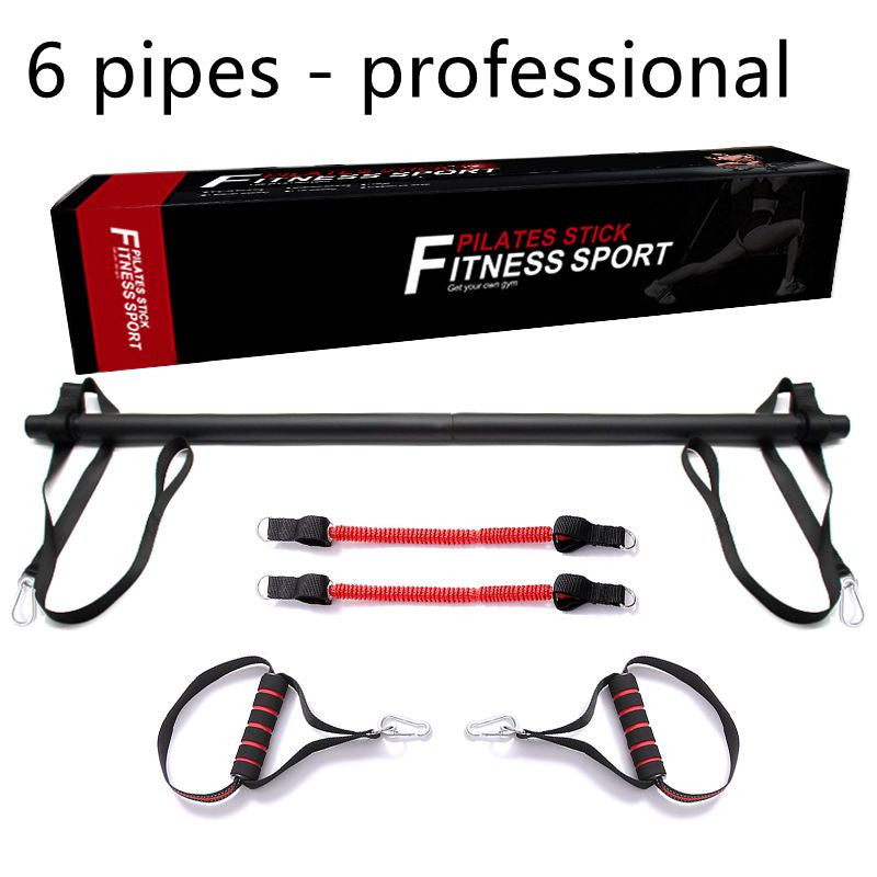 Pilates Bar Kit with Resistance Bands – Portable Home Gym Workout Set